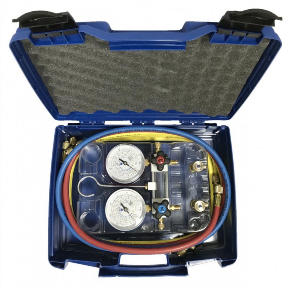 Servicemanometer-2veis-SPY-m-koffert-og-slanger-R410A-R32-grontklima